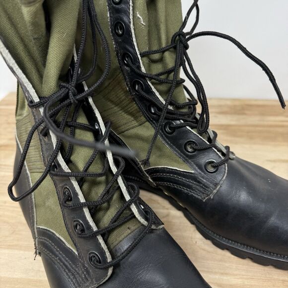 Vintage Militaria 1968 US Army Vietnam War Era Endicott Johnson Jungle Boots 8W - Picture 14 of 16